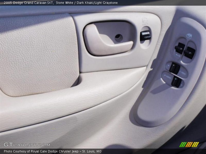 Stone White / Dark Khaki/Light Graystone 2005 Dodge Grand Caravan SXT