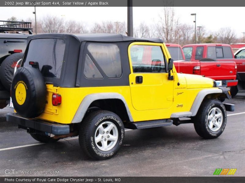 Solar Yellow / Agate Black 2002 Jeep Wrangler Sport 4x4