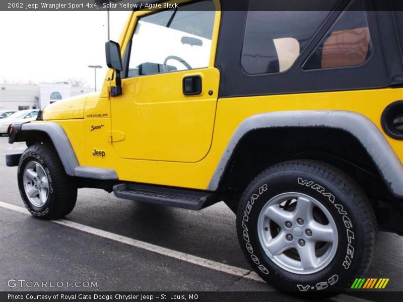 Solar Yellow / Agate Black 2002 Jeep Wrangler Sport 4x4