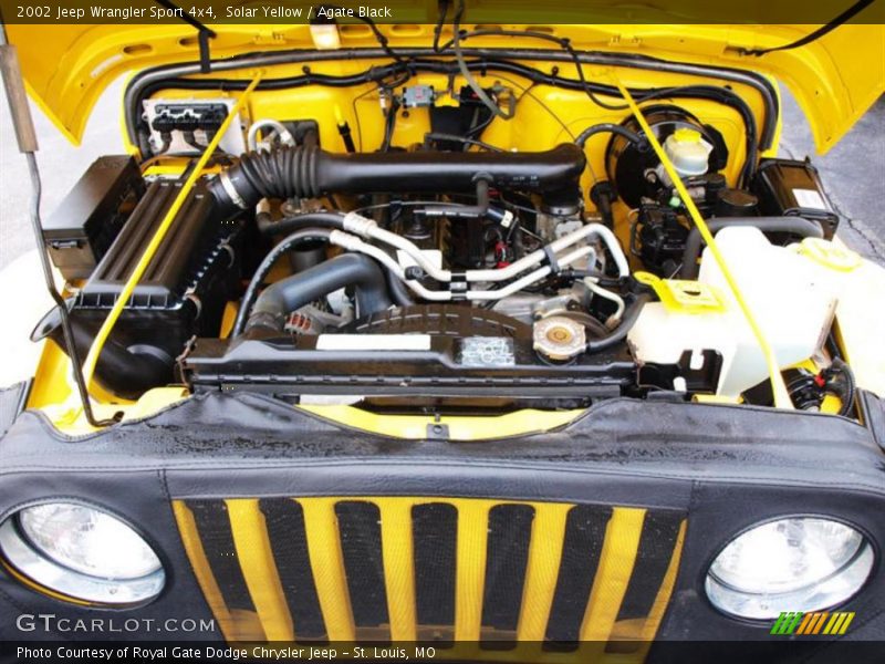 Solar Yellow / Agate Black 2002 Jeep Wrangler Sport 4x4