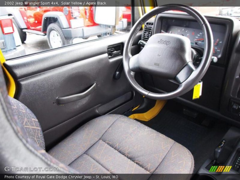 Solar Yellow / Agate Black 2002 Jeep Wrangler Sport 4x4