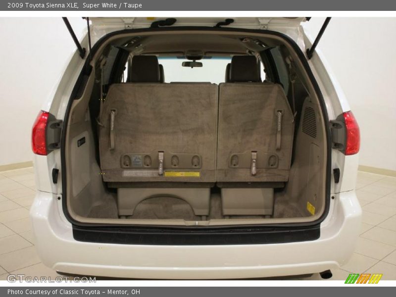 Super White / Taupe 2009 Toyota Sienna XLE