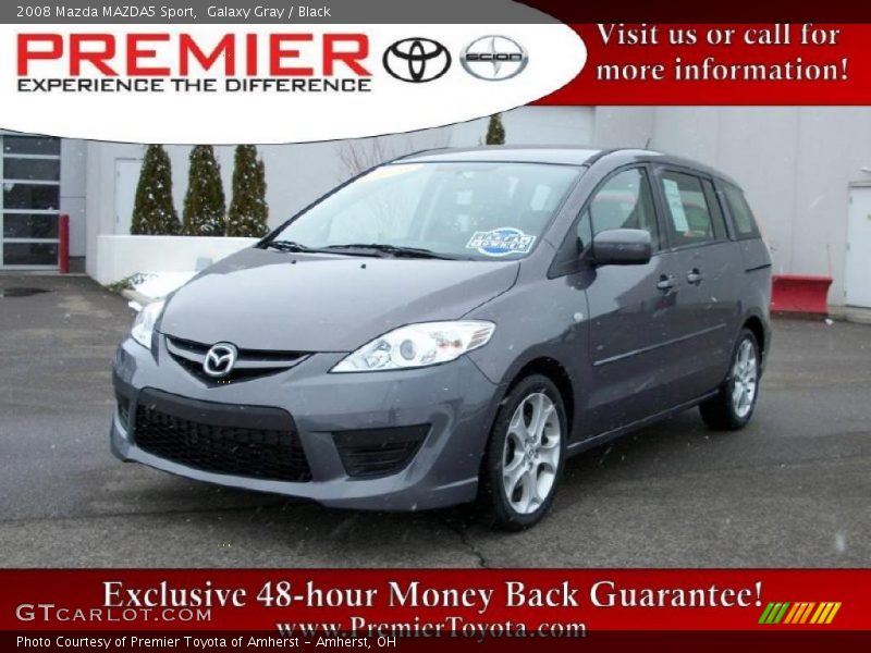 Galaxy Gray / Black 2008 Mazda MAZDA5 Sport