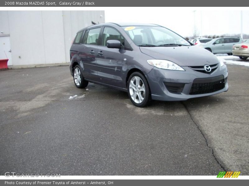 Galaxy Gray / Black 2008 Mazda MAZDA5 Sport