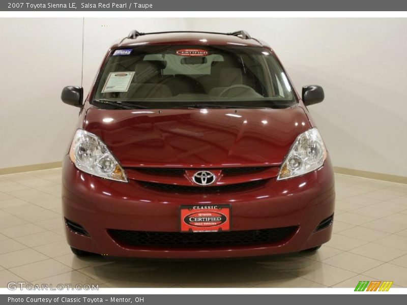 Salsa Red Pearl / Taupe 2007 Toyota Sienna LE