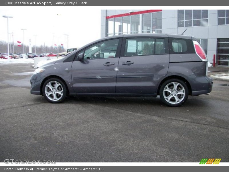 Galaxy Gray / Black 2008 Mazda MAZDA5 Sport