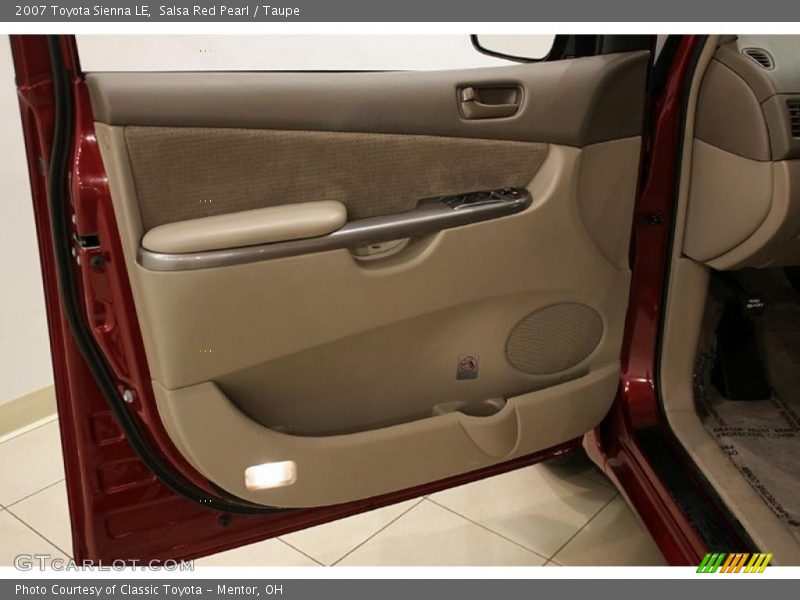 Salsa Red Pearl / Taupe 2007 Toyota Sienna LE