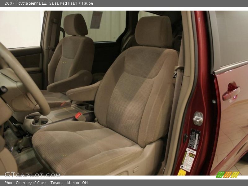 Salsa Red Pearl / Taupe 2007 Toyota Sienna LE