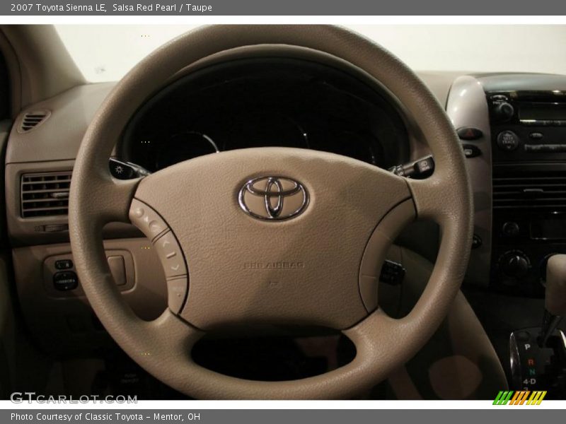 Salsa Red Pearl / Taupe 2007 Toyota Sienna LE