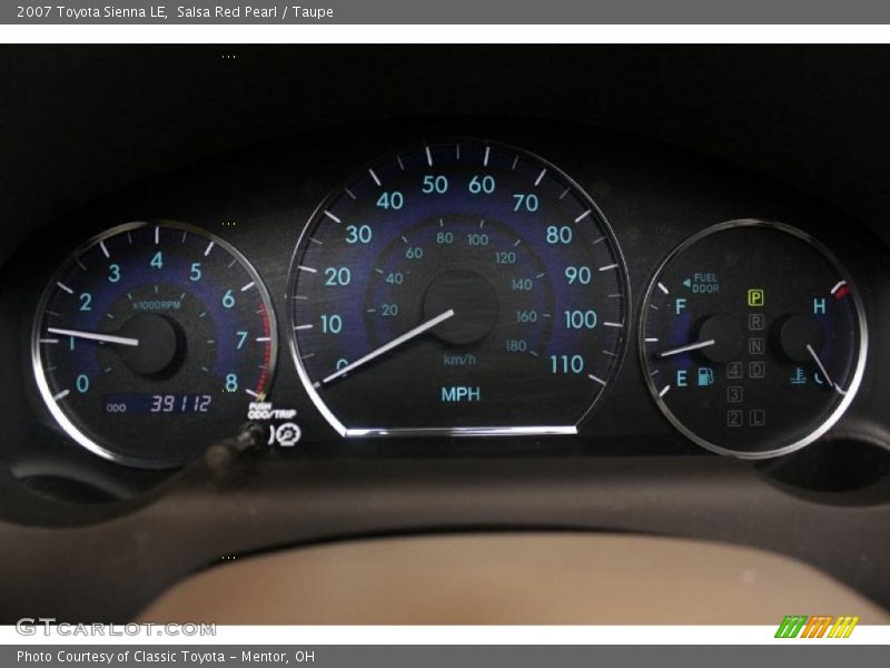 Salsa Red Pearl / Taupe 2007 Toyota Sienna LE