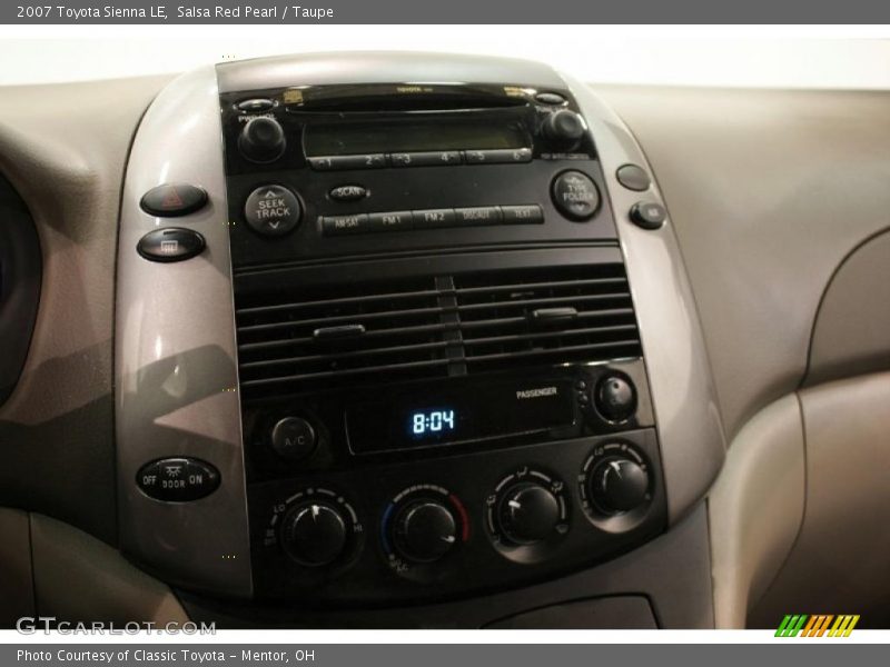 Salsa Red Pearl / Taupe 2007 Toyota Sienna LE