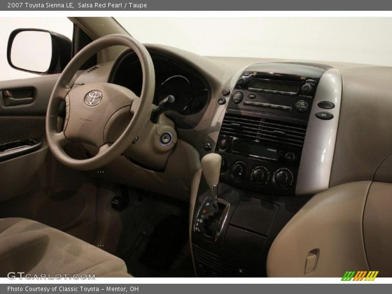 Salsa Red Pearl / Taupe 2007 Toyota Sienna LE