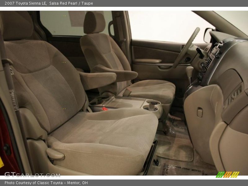 Salsa Red Pearl / Taupe 2007 Toyota Sienna LE
