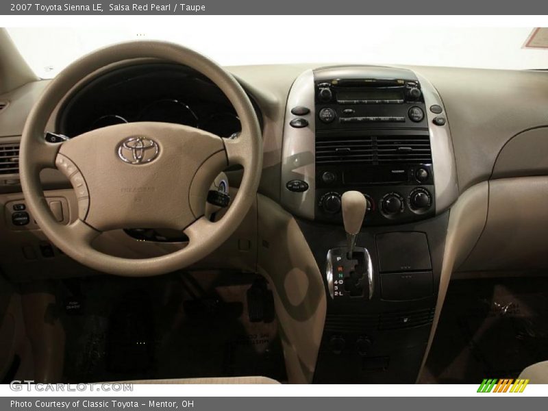 Salsa Red Pearl / Taupe 2007 Toyota Sienna LE