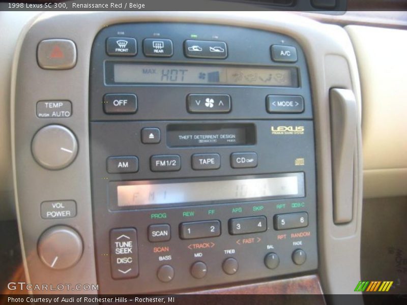 Renaissance Red / Beige 1998 Lexus SC 300