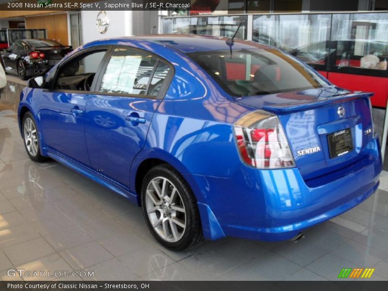 Sapphire Blue / SE-R Charcoal 2008 Nissan Sentra SE-R Spec V