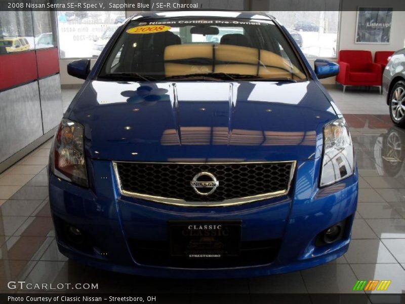 Sapphire Blue / SE-R Charcoal 2008 Nissan Sentra SE-R Spec V