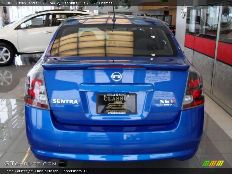 Sapphire Blue / SE-R Charcoal 2008 Nissan Sentra SE-R Spec V