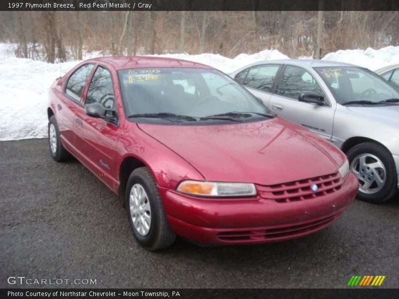Red Pearl Metallic / Gray 1997 Plymouth Breeze