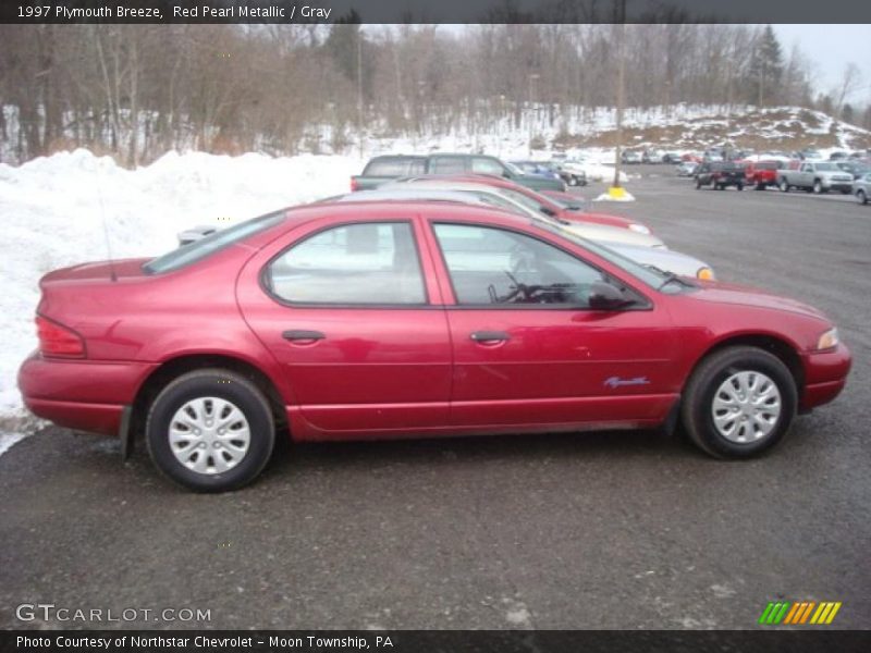 Red Pearl Metallic / Gray 1997 Plymouth Breeze