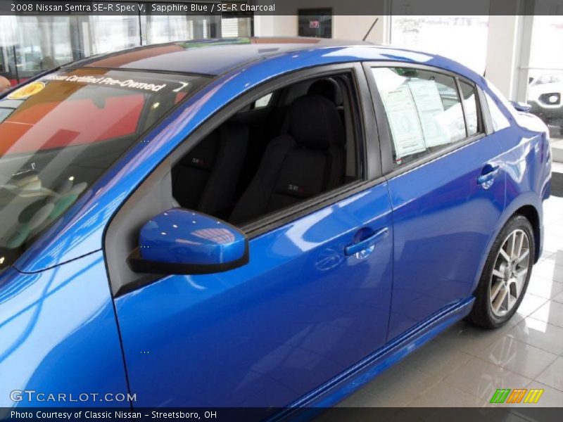 Sapphire Blue / SE-R Charcoal 2008 Nissan Sentra SE-R Spec V