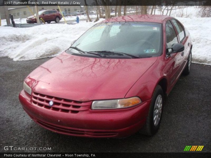 Red Pearl Metallic / Gray 1997 Plymouth Breeze
