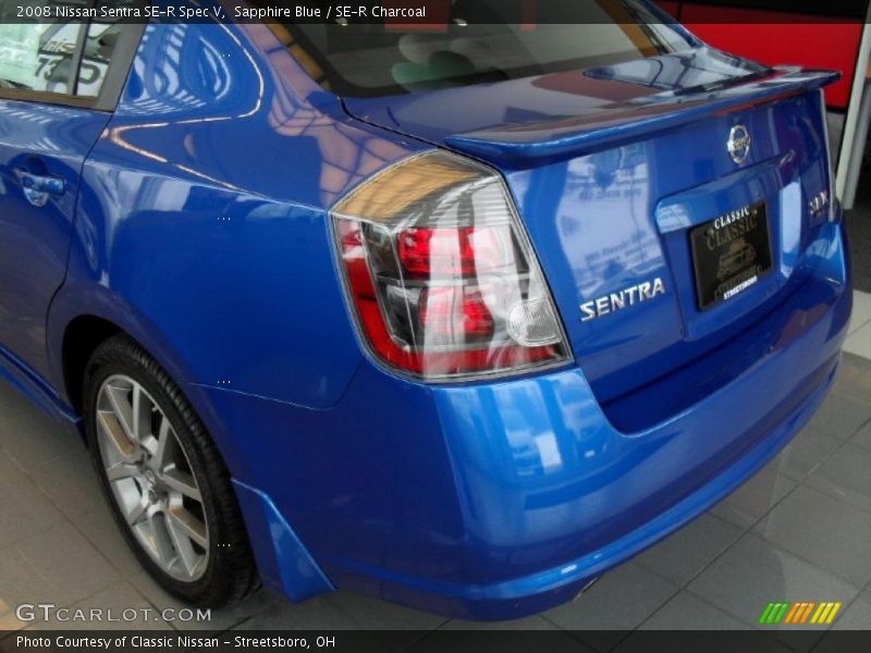 Sapphire Blue / SE-R Charcoal 2008 Nissan Sentra SE-R Spec V