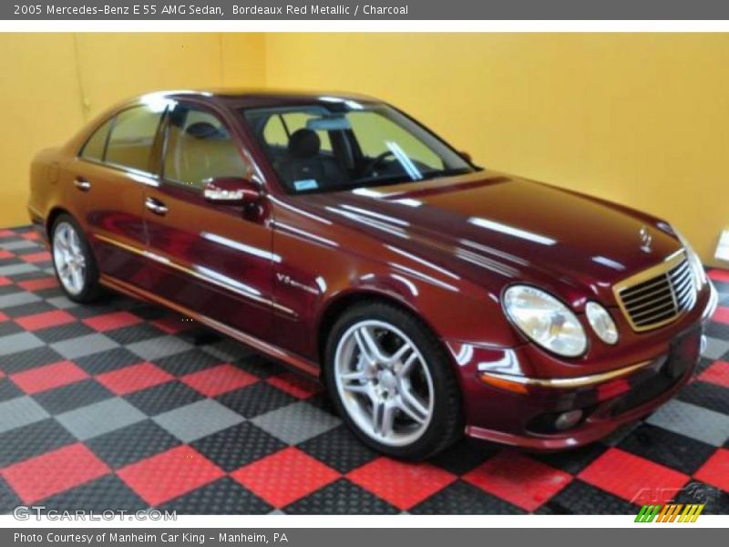 Bordeaux Red Metallic / Charcoal 2005 Mercedes-Benz E 55 AMG Sedan