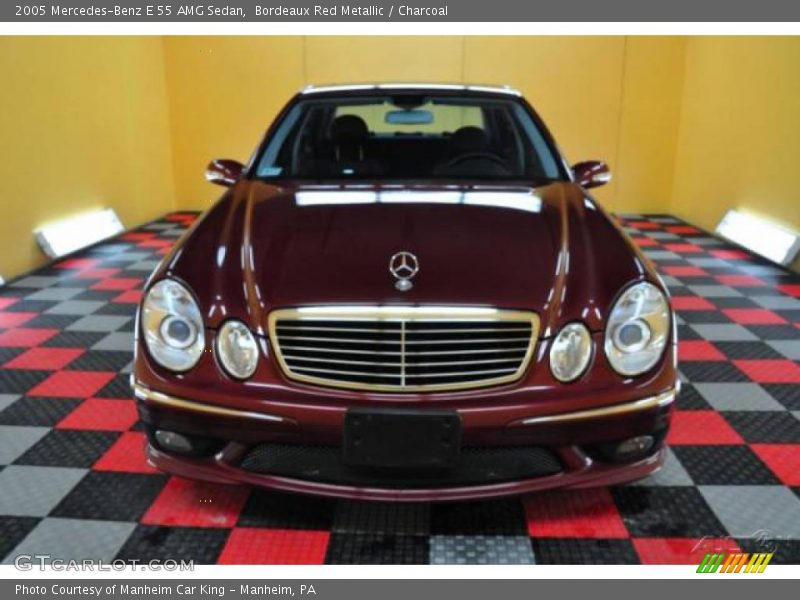 Bordeaux Red Metallic / Charcoal 2005 Mercedes-Benz E 55 AMG Sedan