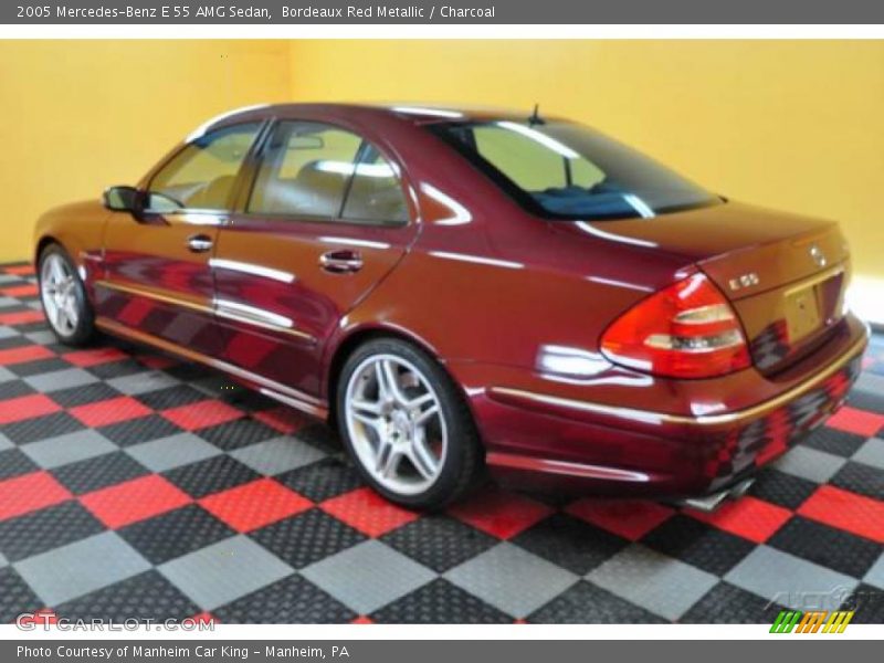 Bordeaux Red Metallic / Charcoal 2005 Mercedes-Benz E 55 AMG Sedan
