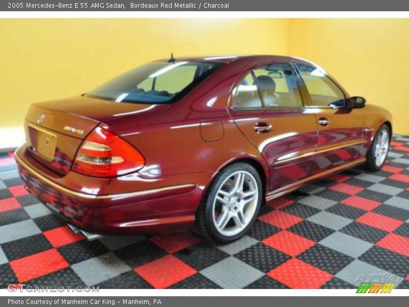 Bordeaux Red Metallic / Charcoal 2005 Mercedes-Benz E 55 AMG Sedan