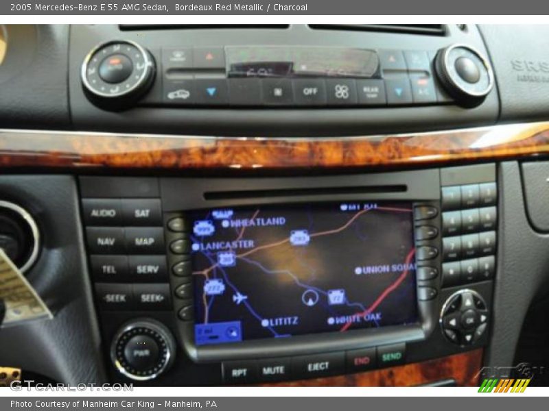 Bordeaux Red Metallic / Charcoal 2005 Mercedes-Benz E 55 AMG Sedan