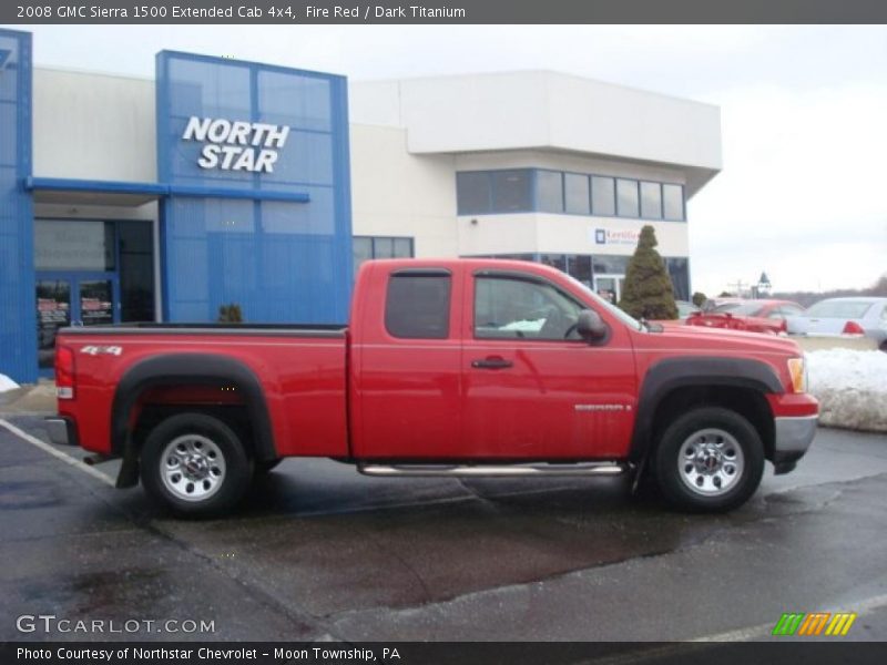 Fire Red / Dark Titanium 2008 GMC Sierra 1500 Extended Cab 4x4