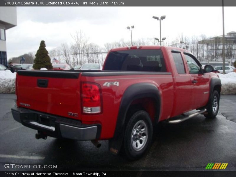 Fire Red / Dark Titanium 2008 GMC Sierra 1500 Extended Cab 4x4