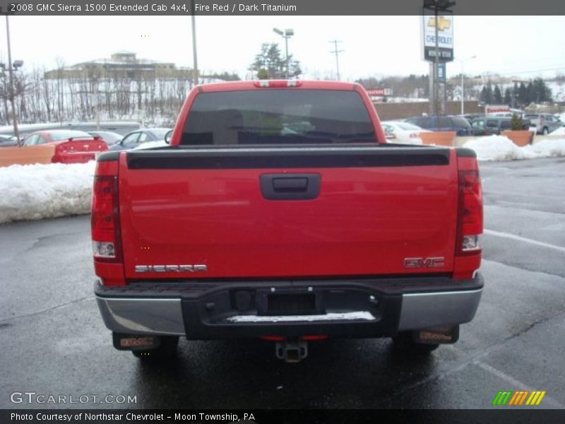 Fire Red / Dark Titanium 2008 GMC Sierra 1500 Extended Cab 4x4