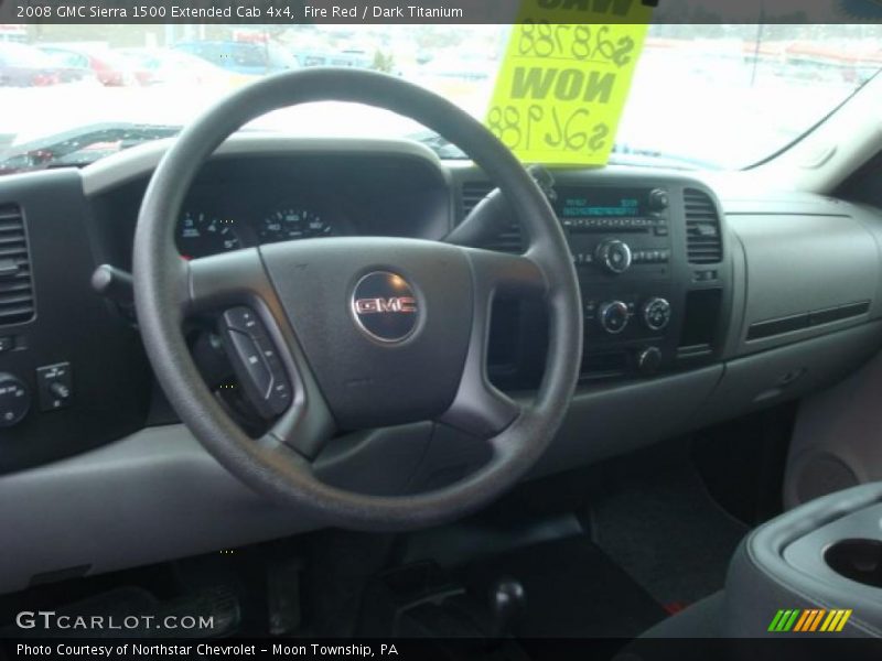 Fire Red / Dark Titanium 2008 GMC Sierra 1500 Extended Cab 4x4