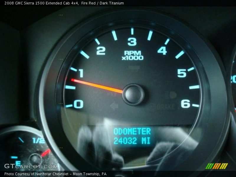 Fire Red / Dark Titanium 2008 GMC Sierra 1500 Extended Cab 4x4