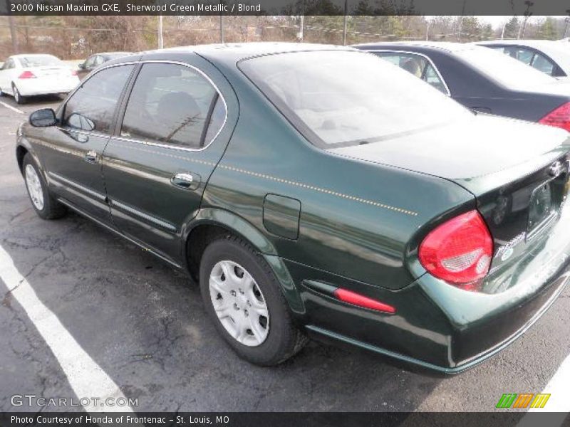Sherwood Green Metallic / Blond 2000 Nissan Maxima GXE