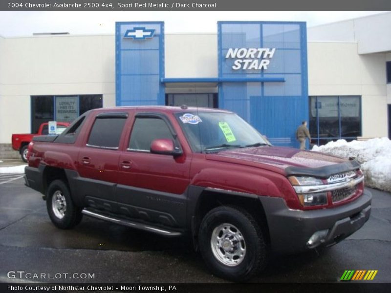 Sport Red Metallic / Dark Charcoal 2004 Chevrolet Avalanche 2500 4x4