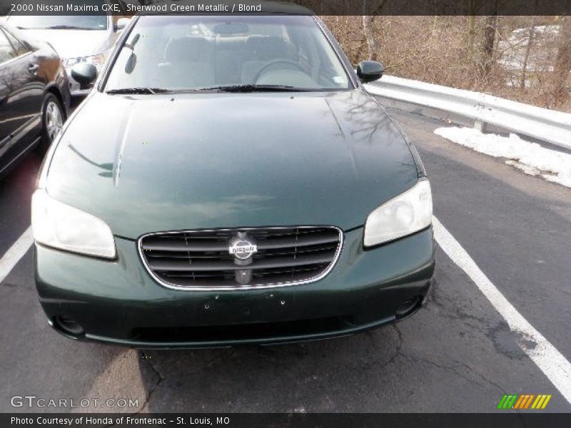 Sherwood Green Metallic / Blond 2000 Nissan Maxima GXE