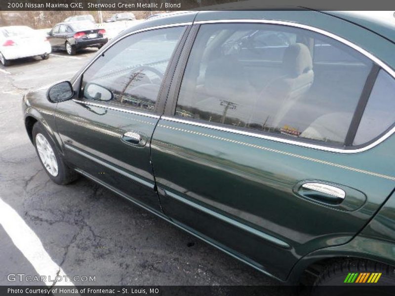 Sherwood Green Metallic / Blond 2000 Nissan Maxima GXE