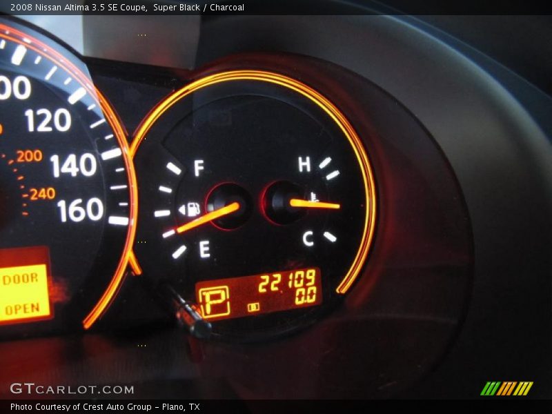 Super Black / Charcoal 2008 Nissan Altima 3.5 SE Coupe