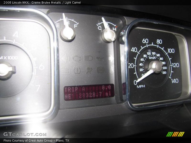 Creme Brulee Metallic / Light Camel 2008 Lincoln MKX