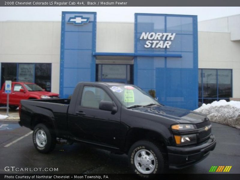 Black / Medium Pewter 2008 Chevrolet Colorado LS Regular Cab 4x4