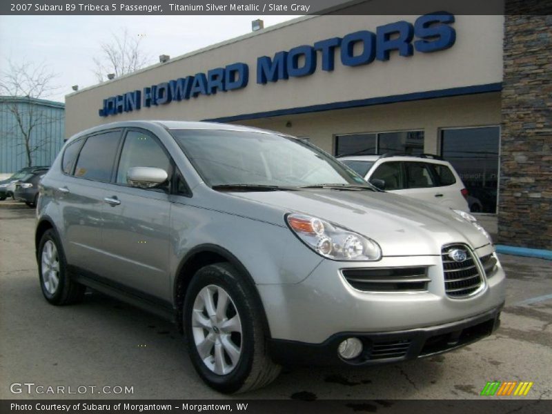 Titanium Silver Metallic / Slate Gray 2007 Subaru B9 Tribeca 5 Passenger