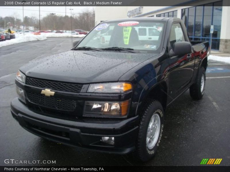 Black / Medium Pewter 2008 Chevrolet Colorado LS Regular Cab 4x4