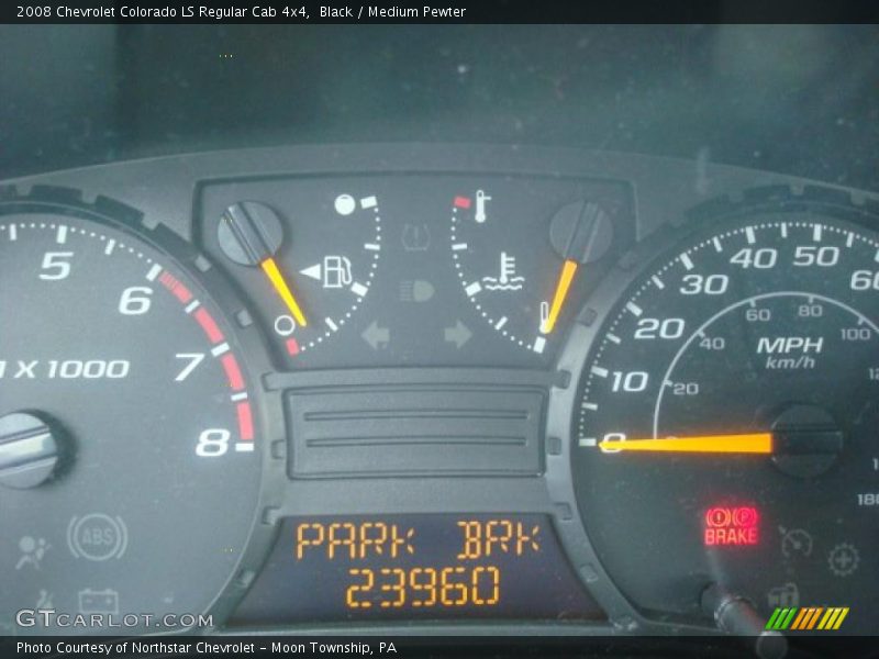 Black / Medium Pewter 2008 Chevrolet Colorado LS Regular Cab 4x4