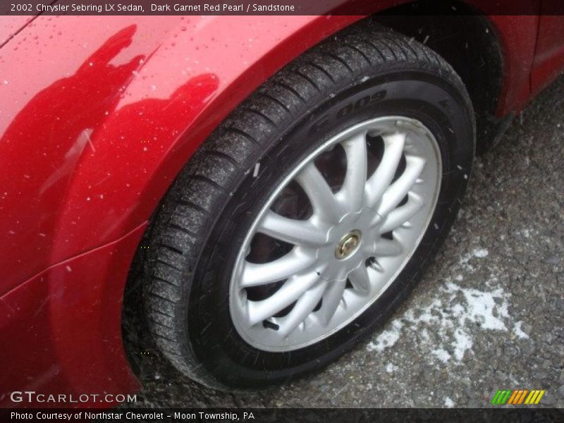 Dark Garnet Red Pearl / Sandstone 2002 Chrysler Sebring LX Sedan