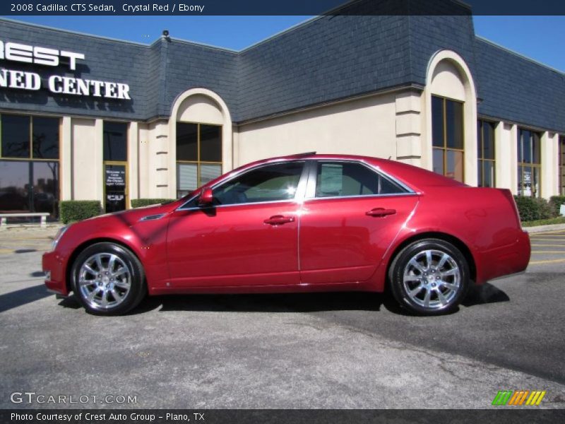 Crystal Red / Ebony 2008 Cadillac CTS Sedan