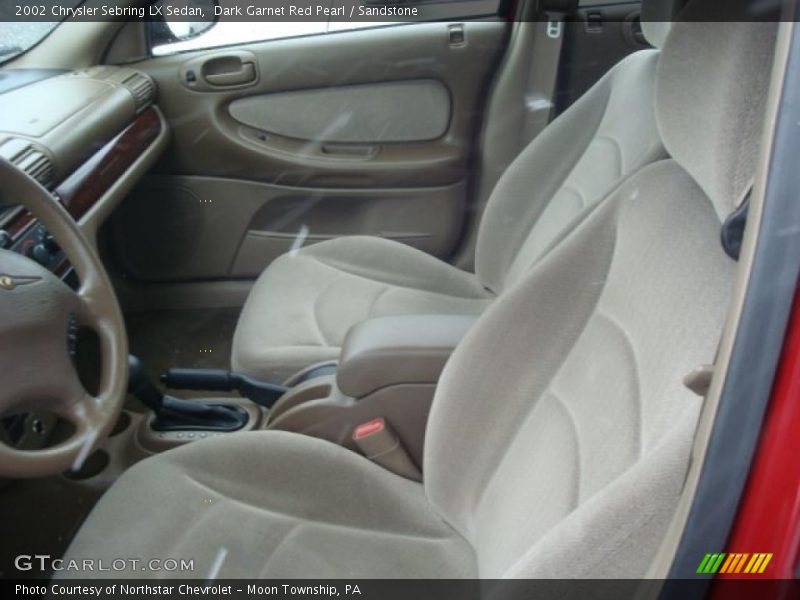 Dark Garnet Red Pearl / Sandstone 2002 Chrysler Sebring LX Sedan
